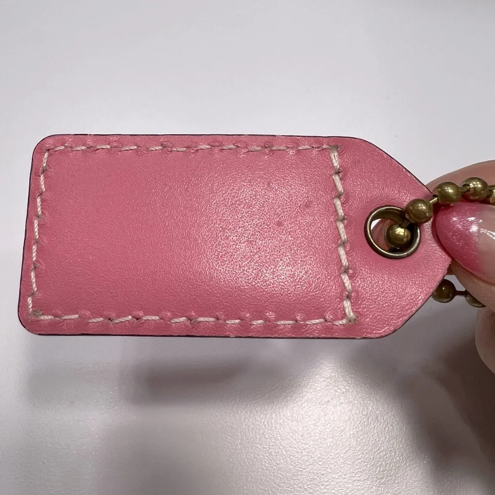Coach Pink Bag Tag - Picture 6 of 6
